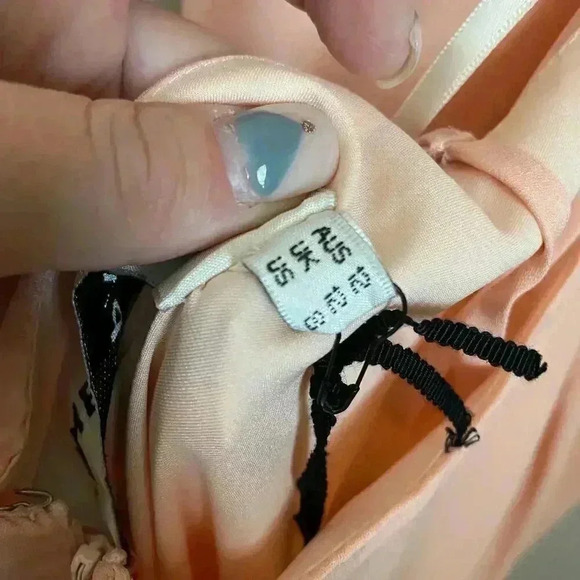 Fame and Partners Maxi Dress Peach Size 8 - Picture 13 of 14